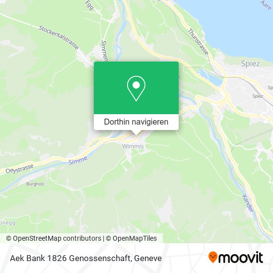 Aek Bank 1826 Genossenschaft Karte