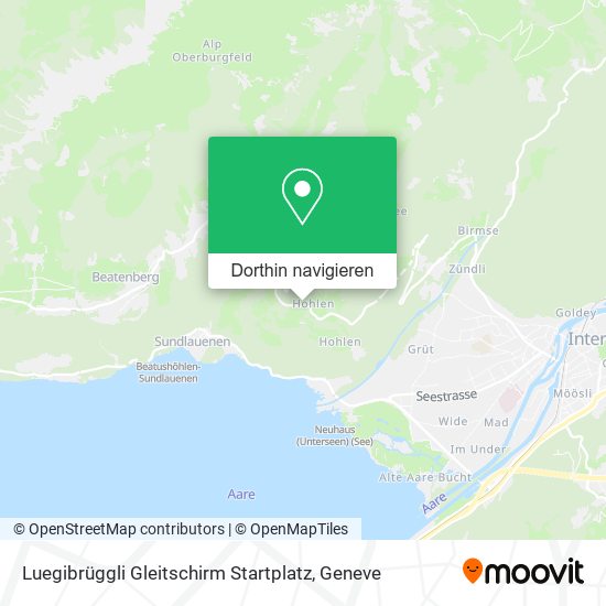 Luegibrüggli Gleitschirm Startplatz Karte