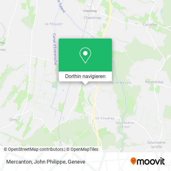 Mercanton, John Philippe Karte