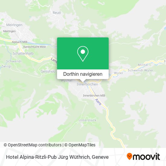 Hotel Alpina-Ritzli-Pub Jürg Wüthrich Karte