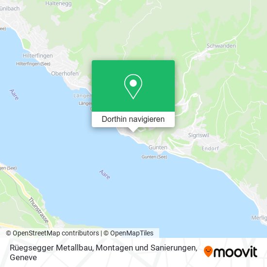 Rüegsegger Metallbau, Montagen und Sanierungen Karte