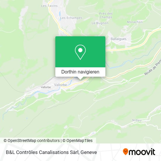 B&L Contrôles Canalisations Sàrl Karte