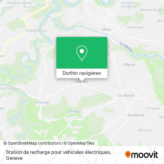 Station de recharge pour véhicules électriques Karte