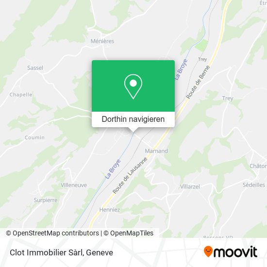 Clot Immobilier Sàrl Karte