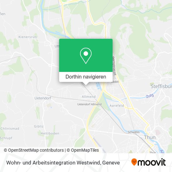 Wohn- und Arbeitsintegration Westwind Karte