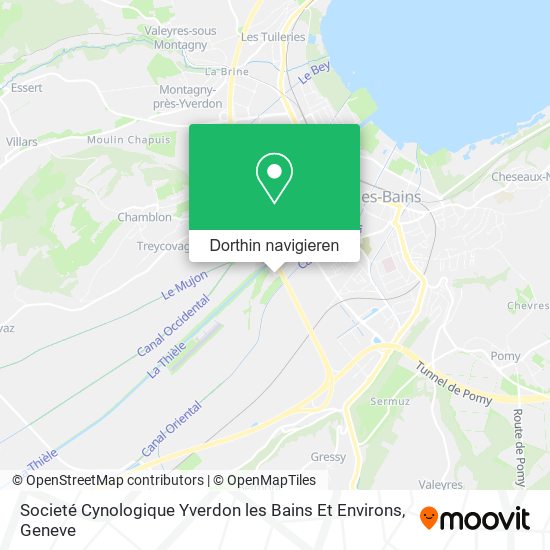 Societé Cynologique Yverdon les Bains Et Environs Karte