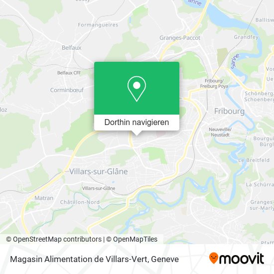 Magasin Alimentation de Villars-Vert Karte