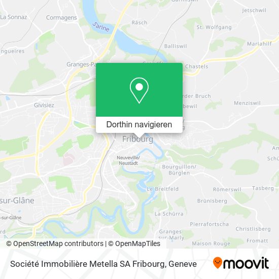 Société Immobilière Metella SA Fribourg Karte