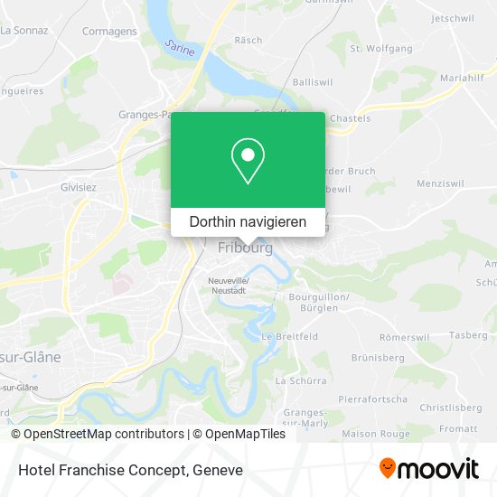 Hotel Franchise Concept Karte