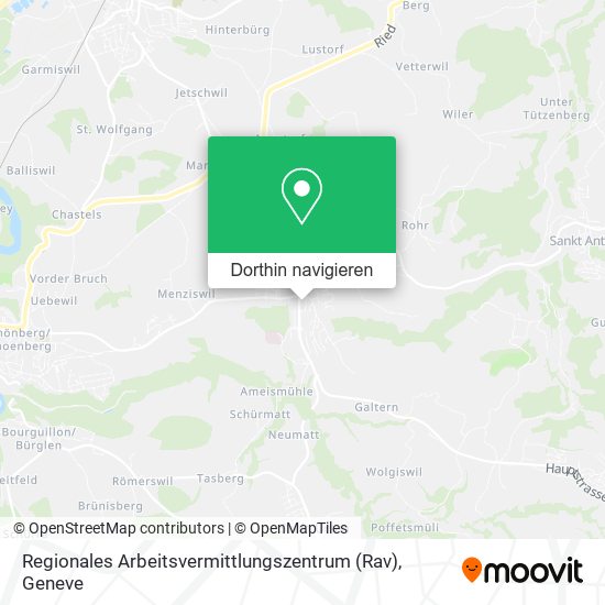 Regionales Arbeitsvermittlungszentrum (Rav) Karte