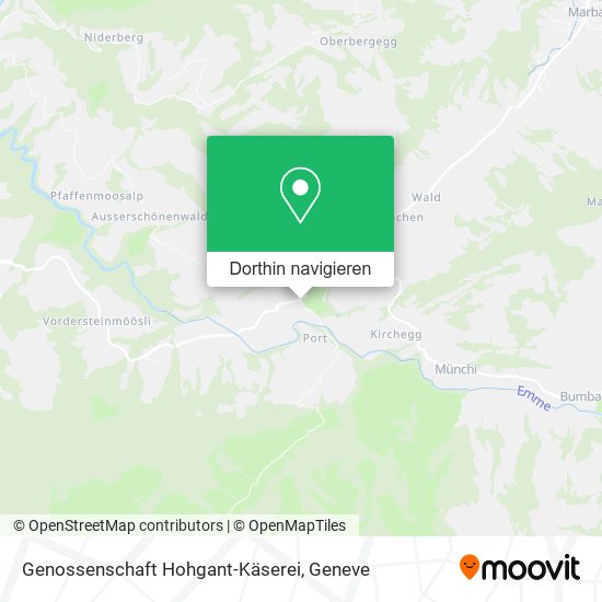 Genossenschaft Hohgant-Käserei Karte
