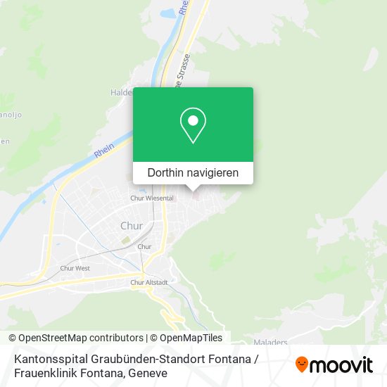 Kantonsspital Graubünden-Standort Fontana / Frauenklinik Fontana Karte