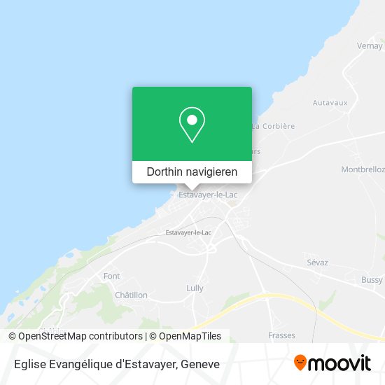 Eglise Evangélique d'Estavayer Karte