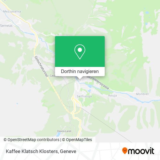 Kaffee Klatsch Klosters Karte
