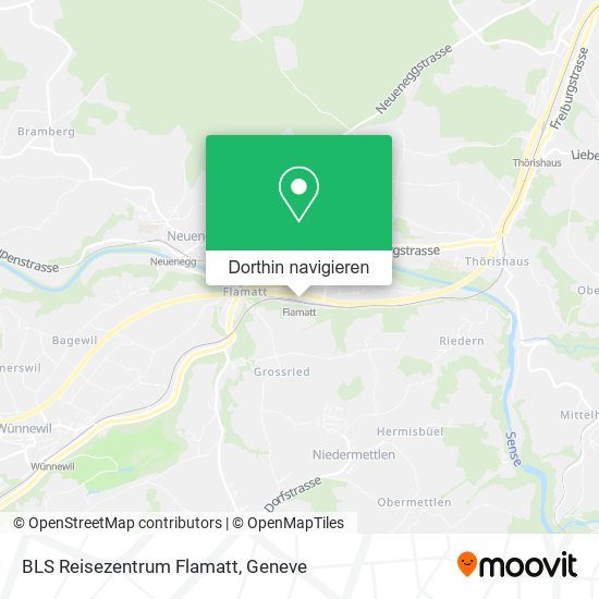 BLS Reisezentrum Flamatt Karte
