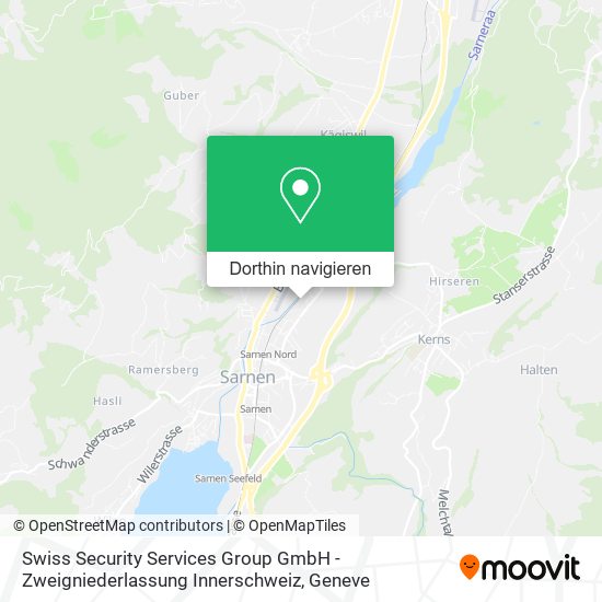 Swiss Security Services Group GmbH - Zweigniederlassung Innerschweiz Karte