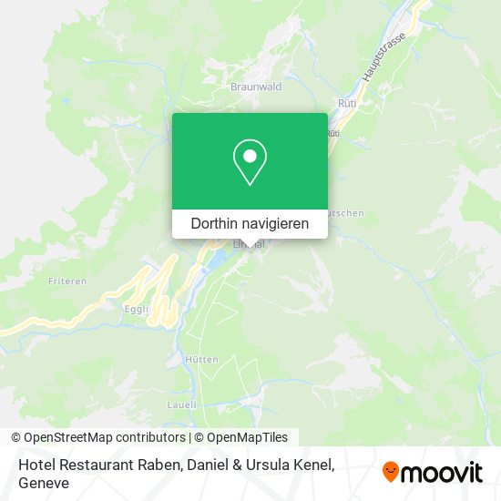 Hotel Restaurant Raben, Daniel & Ursula Kenel Karte