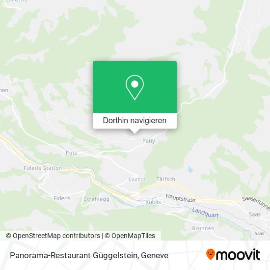 Panorama-Restaurant Güggelstein Karte