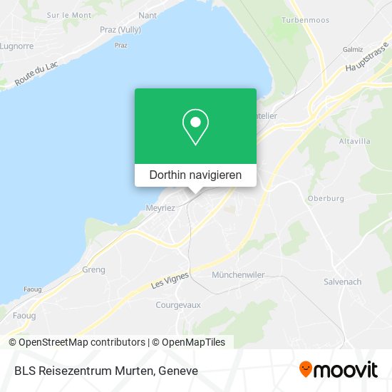 BLS Reisezentrum Murten Karte