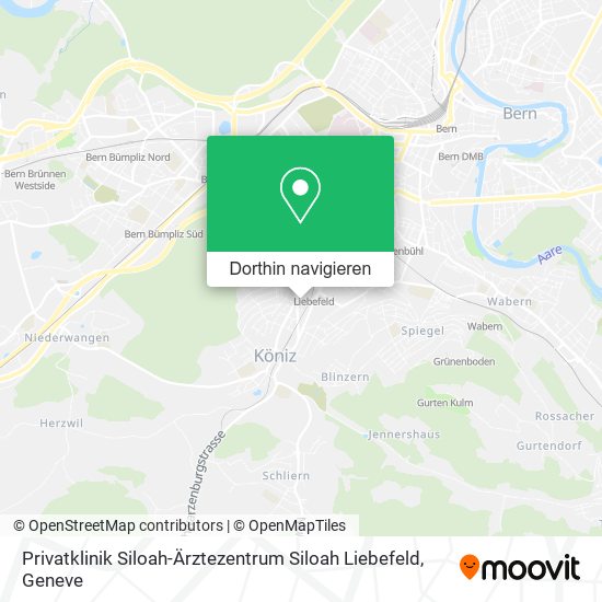 Privatklinik Siloah-Ärztezentrum Siloah Liebefeld Karte