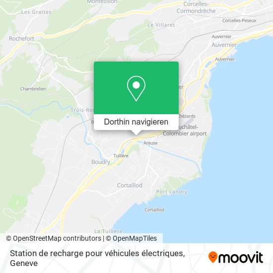 Station de recharge pour véhicules électriques Karte