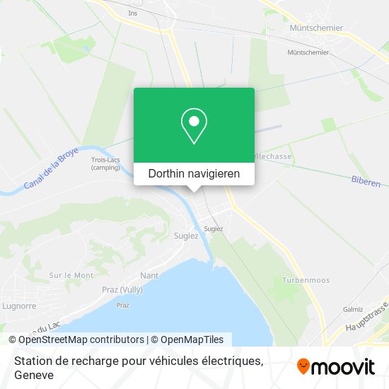 Station de recharge pour véhicules électriques Karte