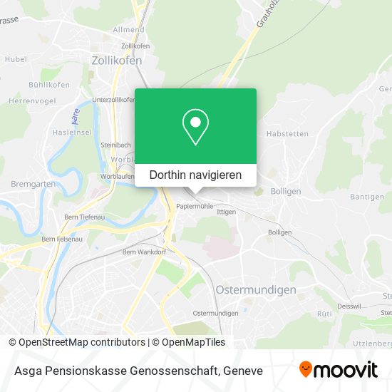 Asga Pensionskasse Genossenschaft Karte