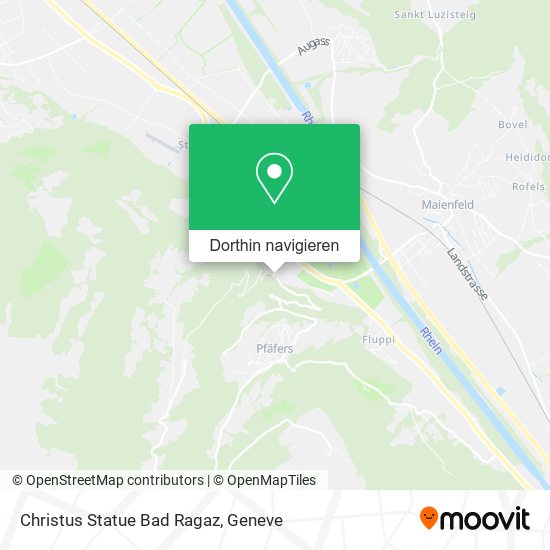Christus Statue Bad Ragaz Karte