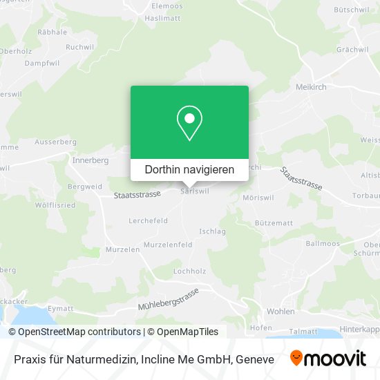 Praxis für Naturmedizin, Incline Me GmbH Karte