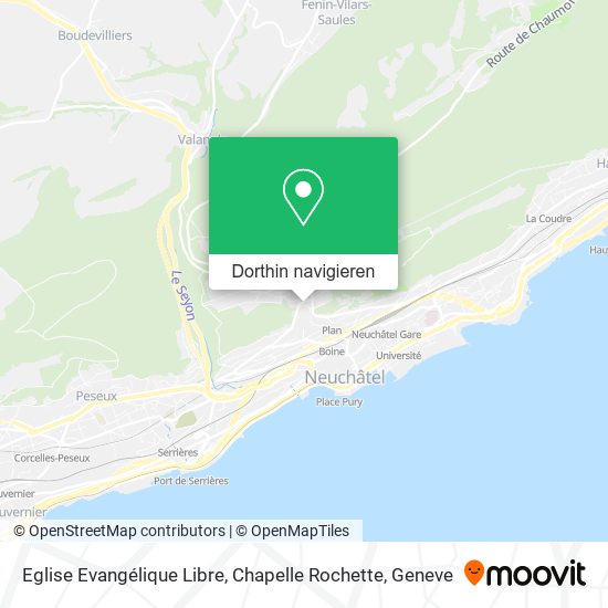Eglise Evangélique Libre, Chapelle Rochette Karte