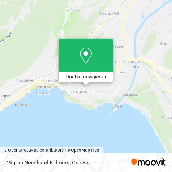 Migros Neuchâtel-Fribourg Karte