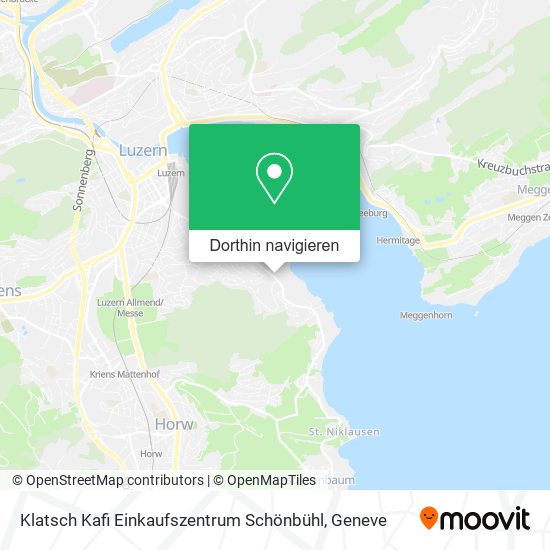 Klatsch Kafi Einkaufszentrum Schönbühl Karte