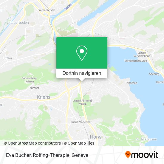 Eva Bucher, Rolfing-Therapie Karte