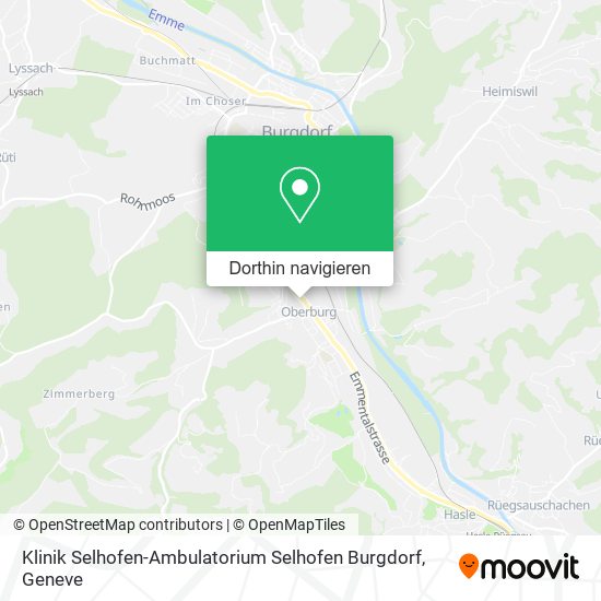 Klinik Selhofen-Ambulatorium Selhofen Burgdorf Karte