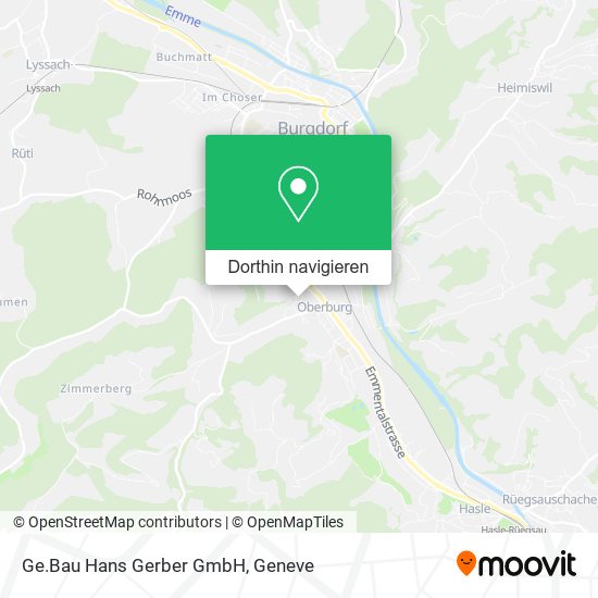 Ge.Bau Hans Gerber GmbH Karte