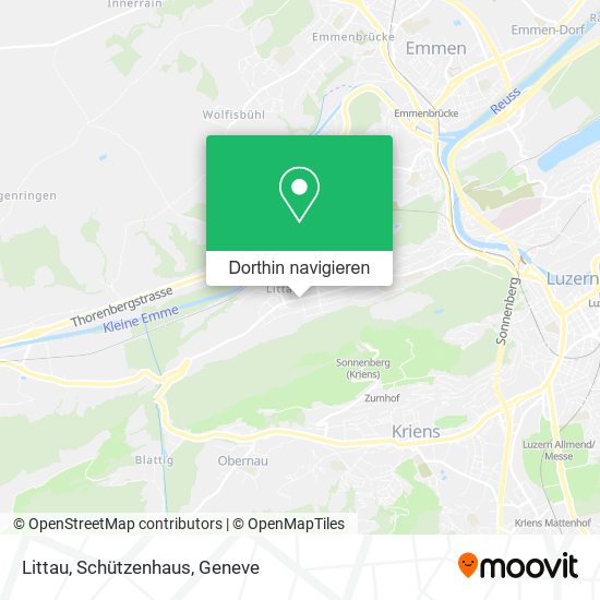 Littau, Schützenhaus Karte