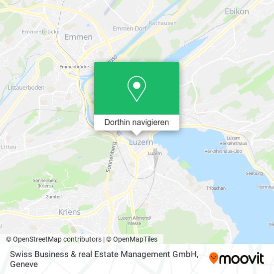 Swiss Business & real Estate Management GmbH Karte