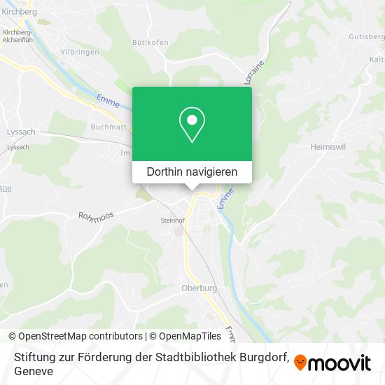 Stiftung zur Förderung der Stadtbibliothek Burgdorf Karte