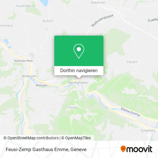 Feusi-Zemp Gasthaus Emme Karte