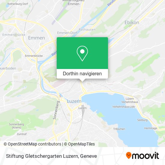 Stiftung Gletschergarten Luzern Karte