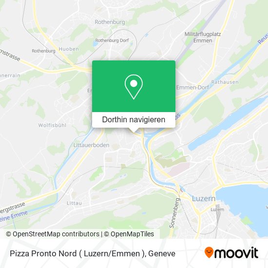 Pizza Pronto Nord ( Luzern / Emmen ) Karte