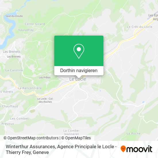 Winterthur Assurances, Agence Principale le Locle - Thierry Frey Karte