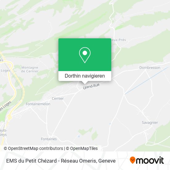 EMS du Petit Chézard - Réseau Omeris Karte