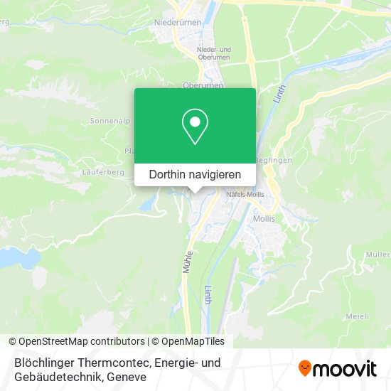 Blöchlinger Thermcontec, Energie- und Gebäudetechnik Karte