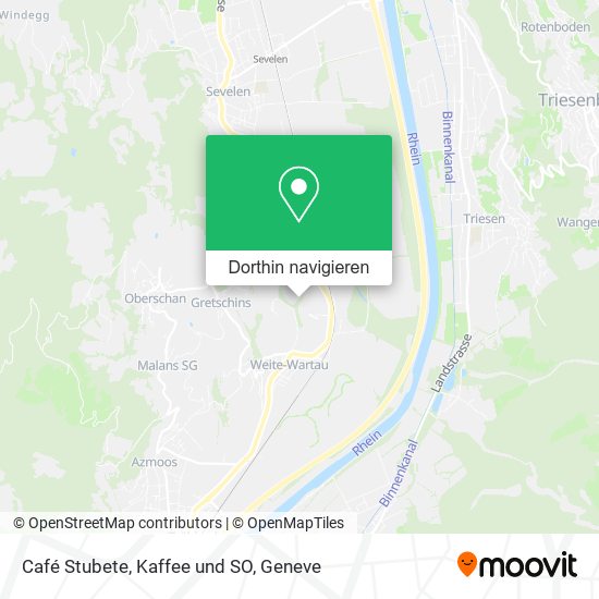 Café Stubete, Kaffee und SO Karte