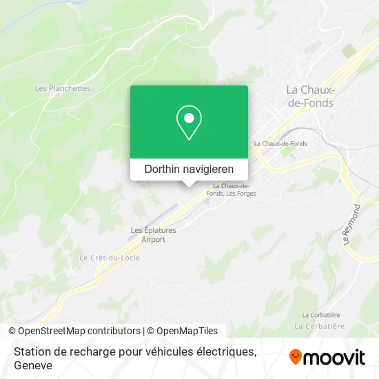Station de recharge pour véhicules électriques Karte