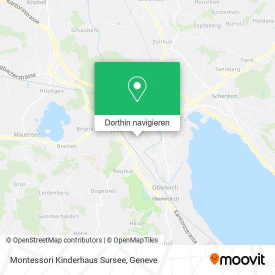 Montessori Kinderhaus Sursee Karte