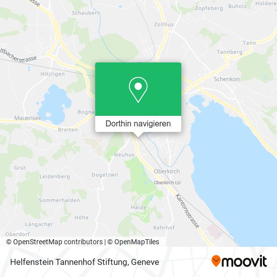 Helfenstein Tannenhof Stiftung Karte