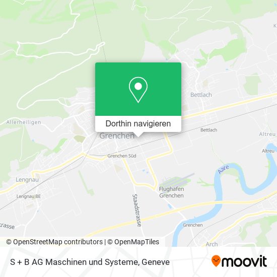 S + B AG Maschinen und Systeme Karte