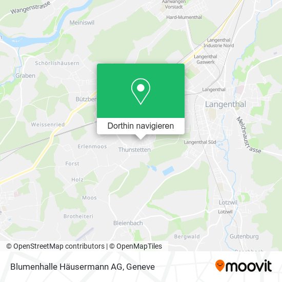Blumenhalle Häusermann AG Karte